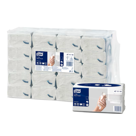 Papperhandduk Tork C-fold Advanced 2-lags H3